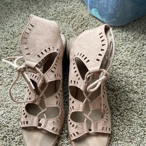 Target lace up bohemian heels